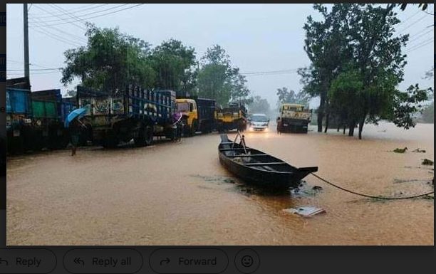 ডুবে গেছে সিলেট-তামাবিল মহাসড়ক- ভয়ঙ্কর রূপ নিচ্ছে বন্যা পরিস্থিতি