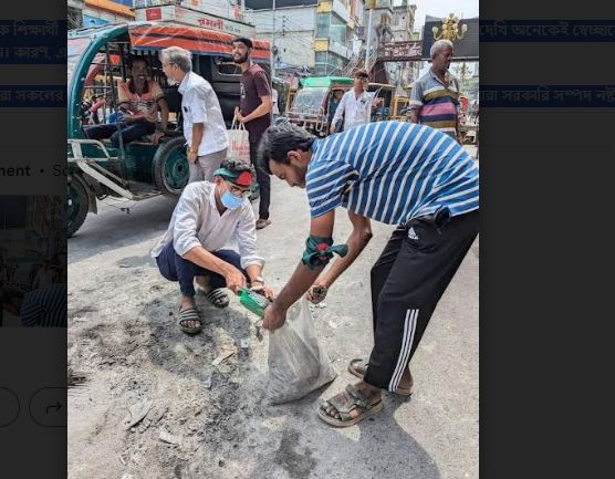 কুমিল্লায় শিক্ষার্থীদের পরিষ্কার-পরিছন্ন কর্মসূচি