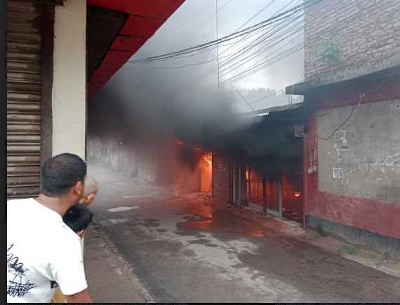 ঝিনাইদহে অগ্নিকান্ডে পুড়ল কোটি টাকার মোটরসাইকেল