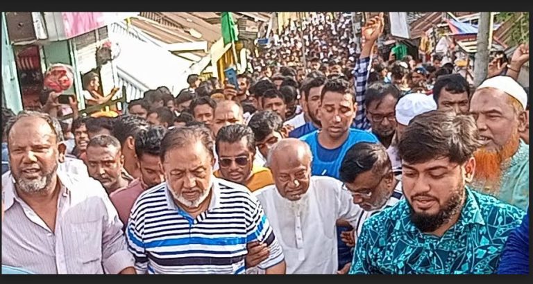 রামচন্দ্রপুরে বিএনপির বিশাল  আনন্দ মিছিল ও পথসভা