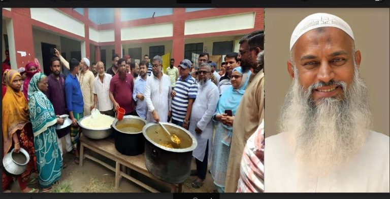 মুরাদনগরের দশ হাজার বন্যার্ত মানুষকে তিন বেলা রান্না করা খাবার দিচ্ছেন কায়কোবাদের পরিবার