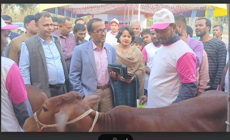 দিনাজপুর উন্নত জাতের বাছুর প্রদর্শনী প্রতিযোগিতা ও পুরস্কার বিতরণ অনুষ্ঠান