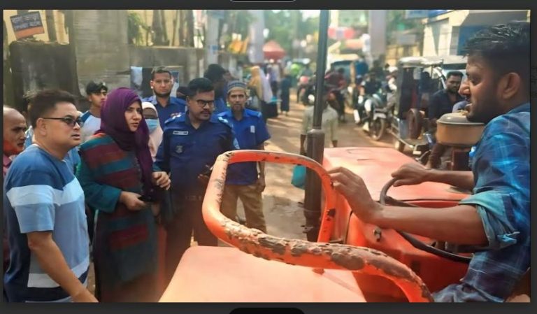 ব্রাহ্মণপাড়ায় যানজট নিরসনে সড়কে ইউএনও, নানা উদ্যোগ